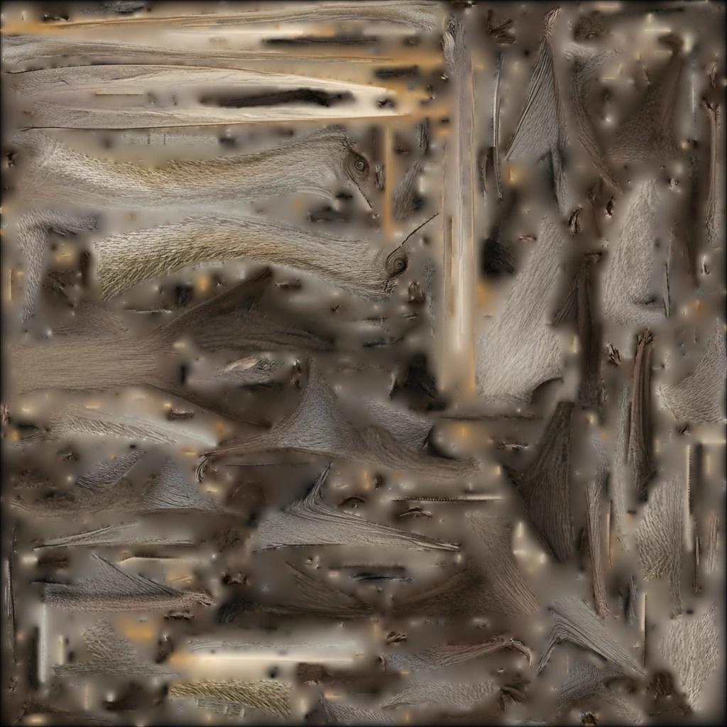 Base-color texture atlas extracted from the Quetzalcoatlus lawsoni model.