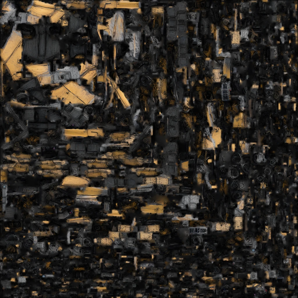 Base-color texture atlas extracted from the Basilisk drone model.